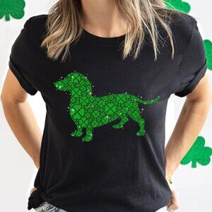 Dog St Patricks Day Shirt, Lucky Shamrock Dog Shirt Gift